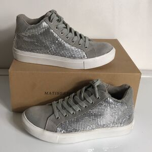 COCONUTS by Metisse Downtown Metallic Mesh Sneakers